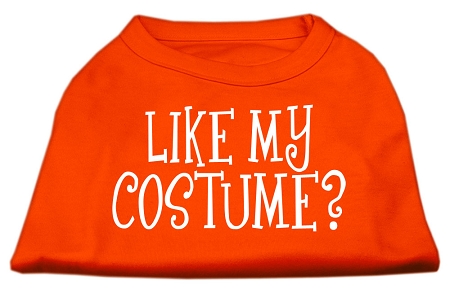 Like my costume? Screen Print Shirt Orange Med